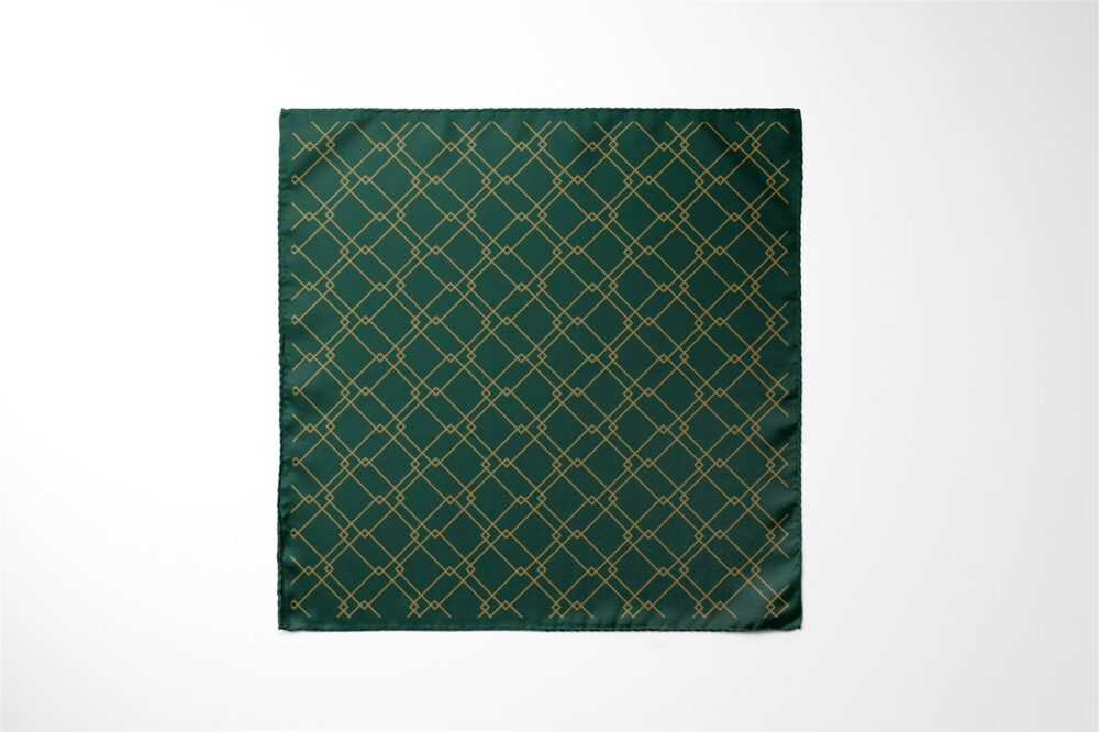 X001LCRKUR - Scarf Microfiber 60x60 (Diamonds green, gold) -Color image.jpg